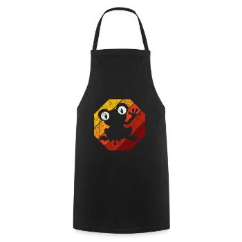Frosch Frösche Geschenk für Kinder Lustig Witzig - Kochschürze - Schwarz - Vorne - AI Model Male 185 dark (185cm)