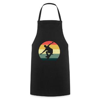 Skateboarder Skateboard Skater Skate Skateing - Tablier de cuisine - noir - Devant - AI Model Male 185 dark (185cm)