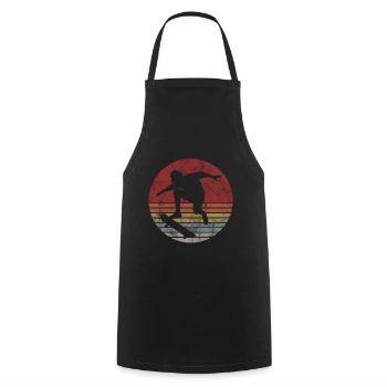 Skateboarder Skateboard Skater Skate Skateing - Cooking Apron - black - Front - AI Model Male 185 dark (185cm)