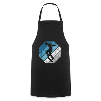 Planche à roulettes Skateur Skateur Skateur Skater Skate Skating - Tablier de cuisine - noir - Devant - AI Model Male 185 dark (185cm)