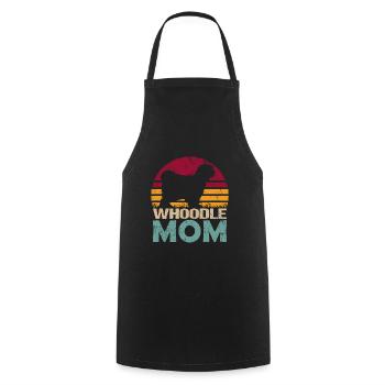 Whoodle Dog Mama Maman Vintage - Tablier de cuisine - noir - Devant - AI Model Male 185 dark (185cm)