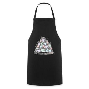 Funny Unicorn Saying - Cooking Apron - black - Front - AI Model Male 185 dark (185cm)