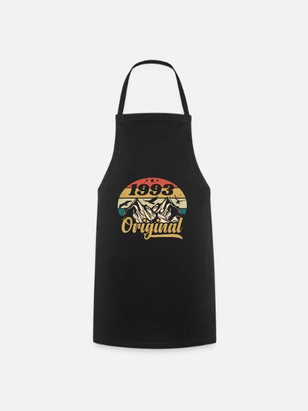 Original 1993 Vintage Anniversaire Cadeau 1993 - Tablier de cuisine - noir