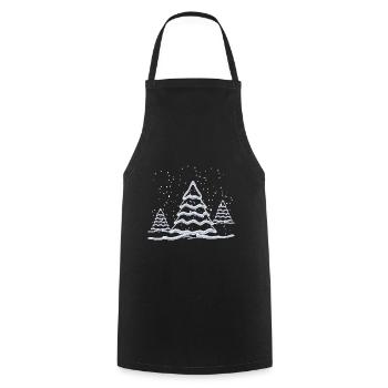 Winter Dream - Cooking Apron - black - Front - AI Model Male 185 dark (185cm)
