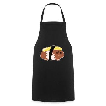 meerschweinchen tamago sushi nigiri - Kochschürze - Schwarz - Vorne - AI Model Male 185 dark (185cm)