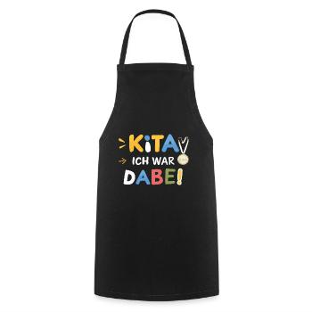Kita Abschiedsgeschenk Kinder: Abgänger Schulkind - Kochschürze - Schwarz - Vorne - AI Model Male 185 dark (185cm)
