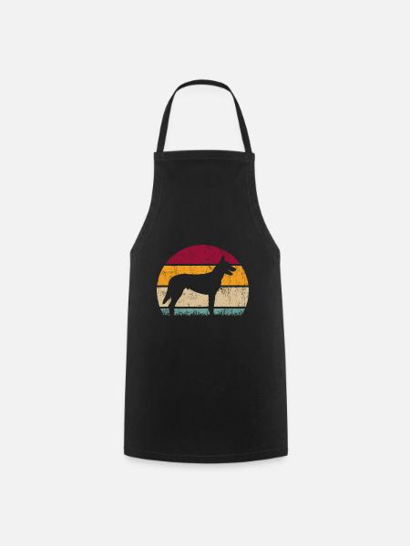 Hollandse Holland Herder Vintage Dog Owner - Cooking Apron - black