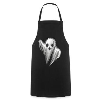 FANTÔME EFFRAYANT STYLISÉ - Tablier de cuisine - noir - Devant - AI Model Male 185 dark (185cm)