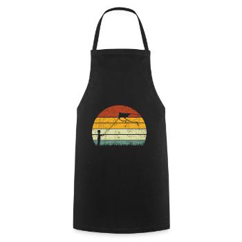Kite flying Kite flying Vintage - Cooking Apron - black - Front - AI Model Male 185 dark (185cm)