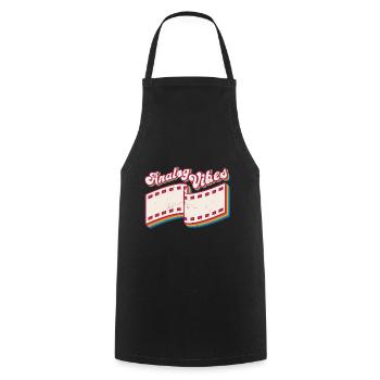Retro Photographer Vintage Analog Vibes - Kochschürze - Schwarz - Vorne - AI Model Male 185 dark (185cm)