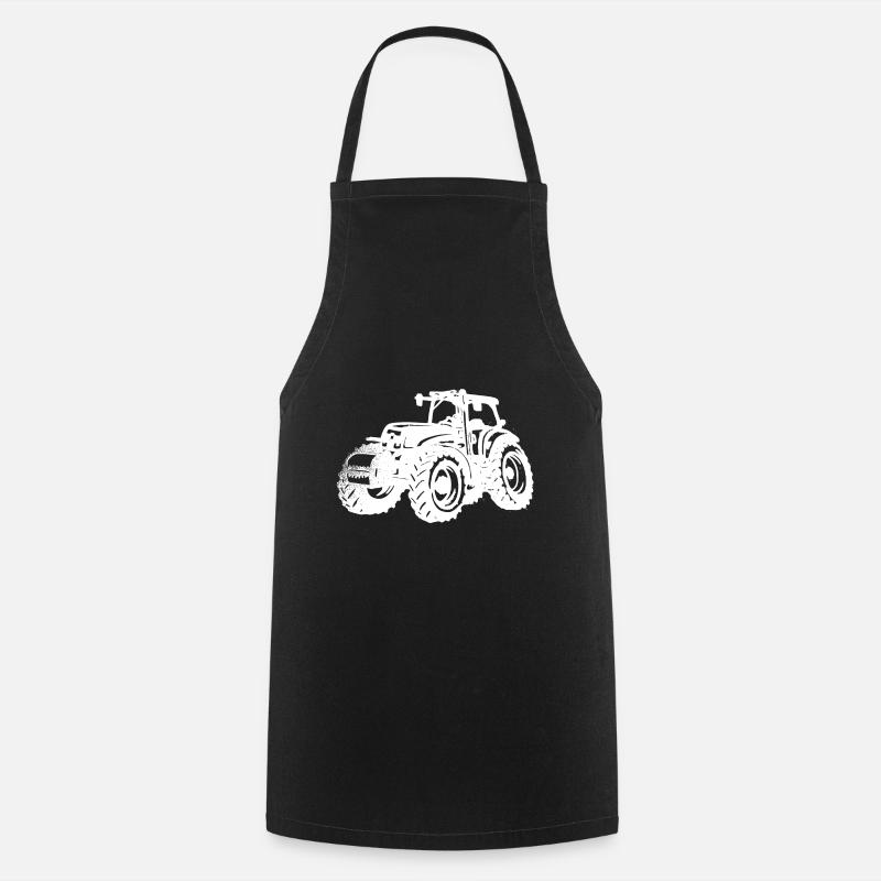 tracteur - Tablier de cuisine - noir