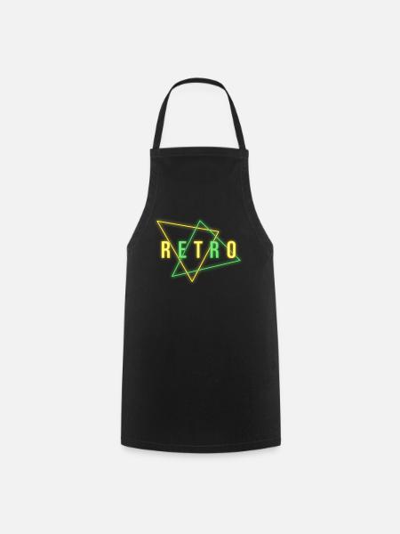 RETRO NEON - Kochschürze - Schwarz