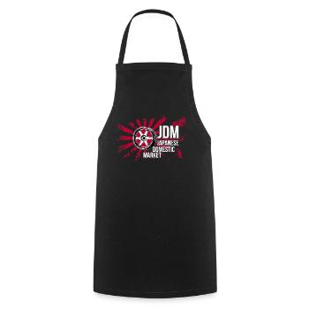 If one day the speed kills me.. / Paul Walker JDM - Cooking Apron - black - Front - AI Model Male 185 dark (185cm)