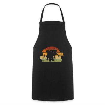 Elefanten Elefant für Kinder - Kochschürze - Schwarz - Vorne - AI Model Male 185 dark (185cm)