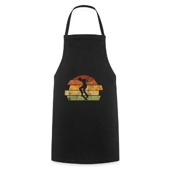 Skateboarder Skateboard Skater Skate Skateing - Cooking Apron - black - Front - AI Model Male 185 dark (185cm)
