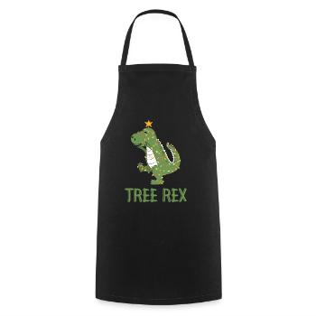 Dinosaurier Baum Rex Pyjamas - Tree Rex - Kochschürze - Schwarz - Vorne - AI Model Male 185 dark (185cm)