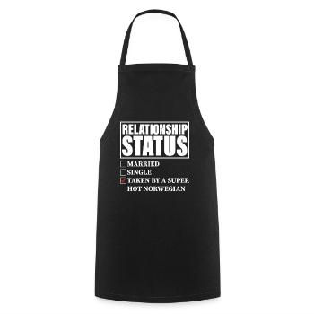 Tiré de Super Hot Norwegian - Tablier de cuisine - noir - Devant - AI Model Male 185 dark (185cm)