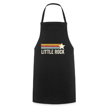 USA City Star Years Retro - Vintage Little Rock - Cooking Apron - black - Front - AI Model Male 185 dark (185cm)