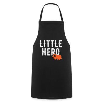 Little Hero - Cute Animal Sloth - Cooking Apron - black - Front - AI Model Male 185 dark (185cm)