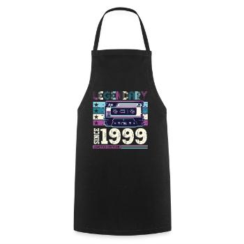 Legendary 1999 23rd Birthday Gift Men - Fun - Cooking Apron - black - Front - AI Model Male 185 dark (185cm)