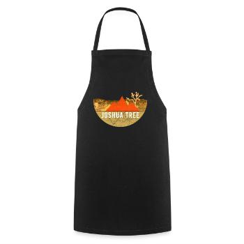 Vintage - Joshua Tree National Park - Cooking Apron - black - Front - AI Model Male 185 dark (185cm)