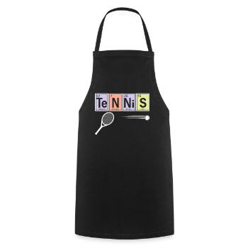 Joueur de tennis Chimie sportive - Tablier de cuisine - noir - Devant - AI Model Male 185 dark (185cm)