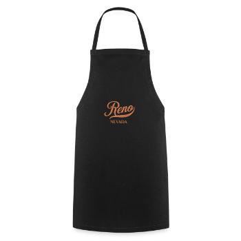 Retro USA Nevada Vintage Reno - Cooking Apron - black - Front - AI Model Male 185 dark (185cm)