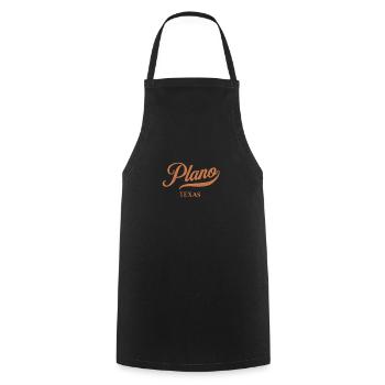 Retro USA Texas Vintage Plano - Kochschürze - Schwarz - Vorne - AI Model Male 185 dark (185cm)
