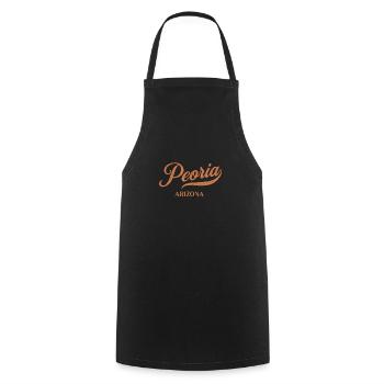 Retro USA Arizona Vintage Peoria - Tablier de cuisine - noir - Devant - AI Model Male 185 dark (185cm)