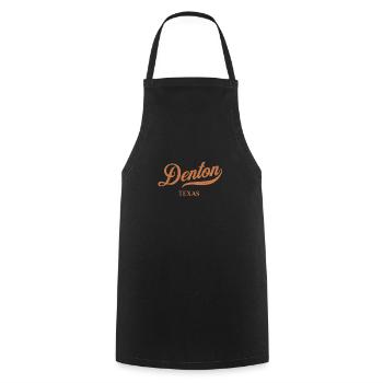 Retro USA Texas Vintage Denton - Kochschürze - Schwarz - Vorne - AI Model Male 185 dark (185cm)