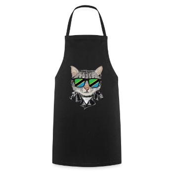 Cat Tanzanie Flag Lunettes de soleil - Tablier de cuisine - noir - Devant - AI Model Male 185 dark (185cm)