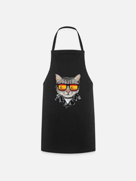Lunettes de soleil Espagne Drapeau - Tablier de cuisine - noir
