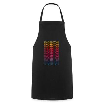 Rétro Nostalgic USA City - Rainbow Thornton - Tablier de cuisine - noir - Devant - AI Model Male 185 dark (185cm)