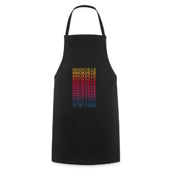 Retro Nostalgic USA City - Rainbow Knoxville - Tablier de cuisine - noir - Devant - AI Model Male 185 dark (185cm)