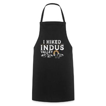 Randonnée - Vallée de l’Indus - Tablier de cuisine - noir - Devant - AI Model Male 185 dark (185cm)