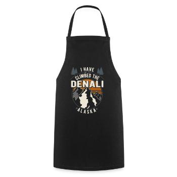 Randonneurs - Grimpeurs Randonnée Denali - Tablier de cuisine - noir - Devant - AI Model Male 185 dark (185cm)