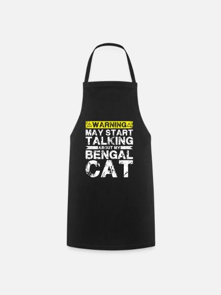 Apropos Bengalkatze - Kochschürze - Schwarz