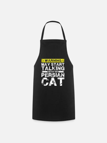 Apropos Perserkatze - Kochschürze - Schwarz