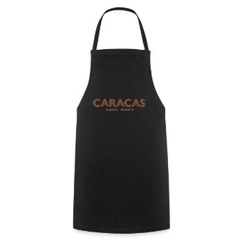 Venezuela City Coordinates - Caracas - Cooking Apron - black - Front - AI Model Male 185 dark (185cm)