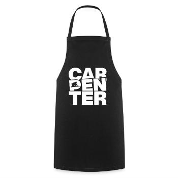 Carpentry - Carpenter - Cooking Apron - black - Front - AI Model Male 185 dark (185cm)