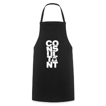 Profession Job Work - Consultant - Cooking Apron - black - Front - AI Model Male 185 dark (185cm)
