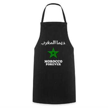 Dima maghrib - Tablier de cuisine - noir - Devant - AI Model Male 185 dark (185cm)
