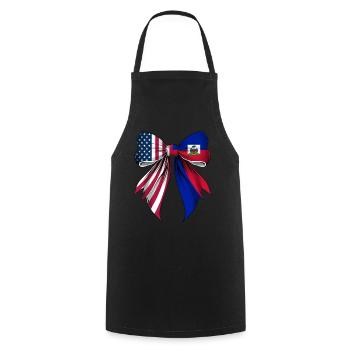 Coquette Loop Haiti Roots Heritage - Cooking Apron - black - Front - AI Model Male 185 dark (185cm)