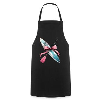 Coquette Bow Stand Up Paddling SUP Boat Paddle - Cooking Apron - black - Front - AI Model Male 185 dark (185cm)