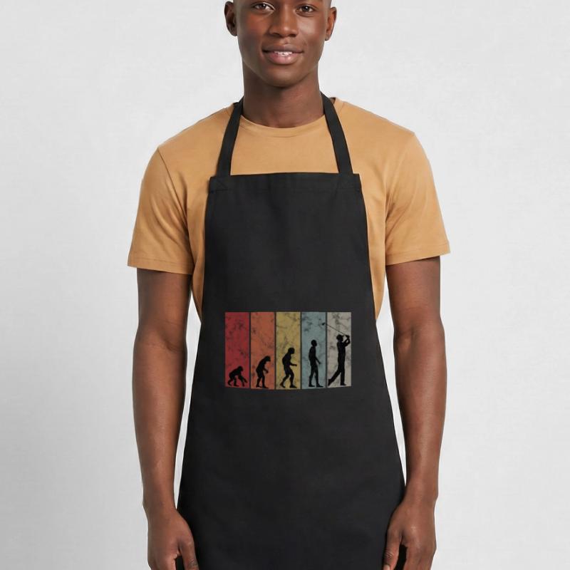 Golf Golfer Golfer Retro Evolution Golfing Cooking Apron