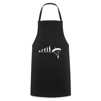 Fallschirmspringer Fallschirm Fallschirmspringen - Kochschürze - Schwarz - Vorne - AI Model Male 185 dark (185cm)