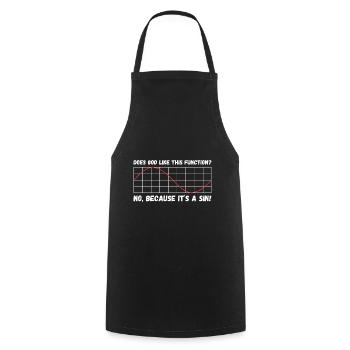 Math gift nerd teacher math teacher math - Cooking Apron - black - Front - AI Model Male 185 dark (185cm)