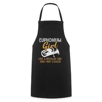 Euphonium Girl Like A Regular Girl Euphonium - Cooking Apron - black - Front - AI Model Male 185 dark (185cm)