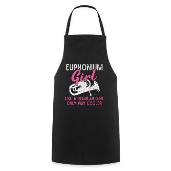 Euphonium Girl Like A Regular Girl Euphonium - Cooking Apron - black - Front - AI Model Male 185 dark (185cm)