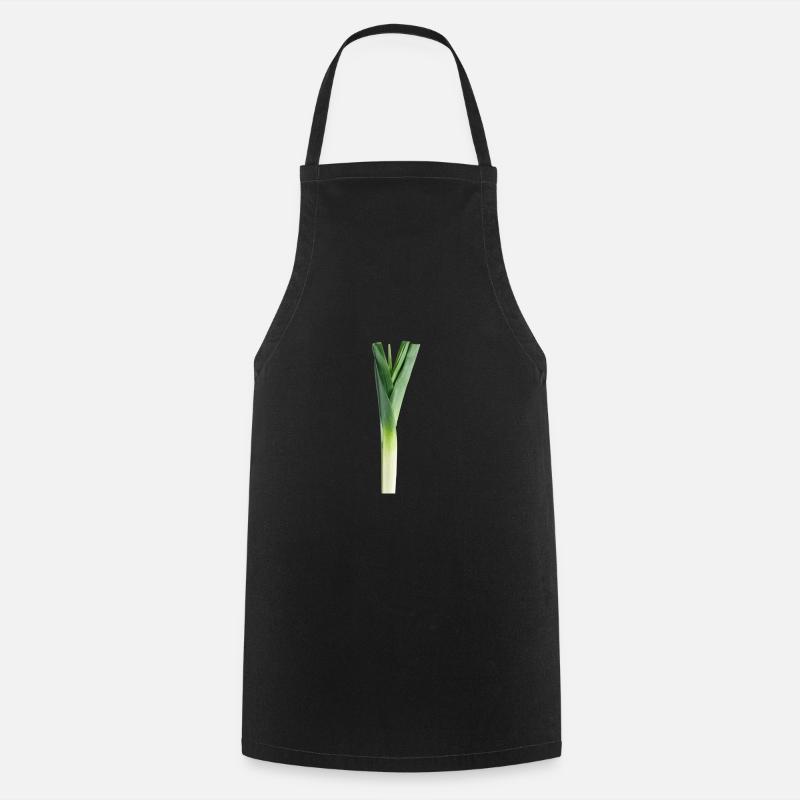 Meme from the Internet - leek. - Cooking Apron - black